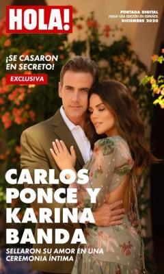 ¡Que romántico! Así fue la boda secreta de Carlos Ponce y Karina Banda