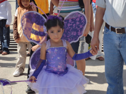 Escolares demuestran su fervor patrio en San Pedro Sula