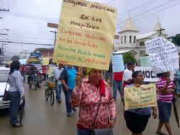 Protestan contra privatización de empresas públicas en El Progreso