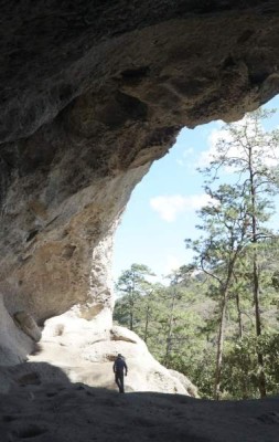 La Cueva del Gigante es una inmensa cavidad o abrigo rocoso que no recibe ni el viento, ni la lluvia directamente, lo que le da un microclima seco, estable e invariable.