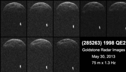 Video de un asteroide gigantesco que se aproxima a la Tierra