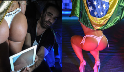 Una rubia el trasero más cotizado de Brasil en 2012