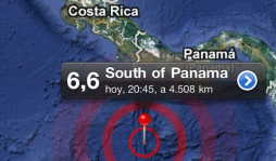 Sismo de 6,6 grados sacude Panamá