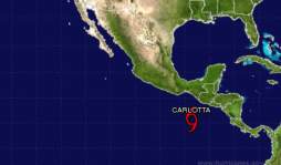 Tormenta tropical Carlotta dejará lluvias en Honduras