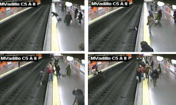 Video del policía que salvó a mujer que cayó en el metro de Madrid