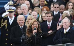 Beyoncé entonó himno de EUA en la investidura de Obama