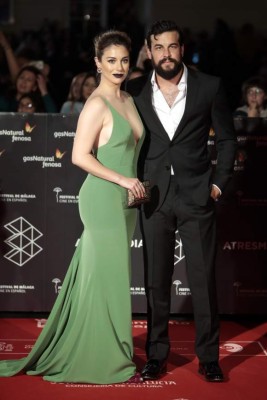 Los actores Blanca Suárez y Mario Casas durante la inauguración de la 20 edición del Festival de Cine de Málaga. 17/03/2017