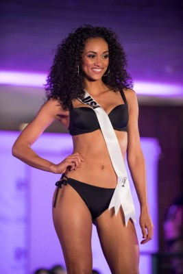Kára McCullough, Miss USA 2017 competes on stage in Yamamay swimwear during the MISS UNIVERSE® Preliminary Competition at Planet Hollywood Resort & Casino in Las Vegas on November 20, 2017. The contestants have spent the last week touring, filming, rehearsing and preparing to compete for the Miss Universe crown in Las Vegas, NV. Tune in to the FOX telecast at 7:00 PM ET live/PT tape-delayed on Sunday, November 26, live from the AXIS at Planet Hollywood Resort & Casino in Las Vegas to see who will become the next Miss Universe. HO/The Miss Universe Organization