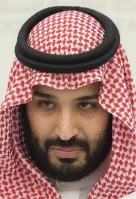 (FILES) This file photo taken on April 25, 2016 shows a handout picture released by the media office of Saudi Defense Minister and Deputy Crown Prince Mohammed bin Salman shows him during a press conference in Riyadh.Saudi Arabia's King Salman ousted his nephew as crown prince on June 21, 2017, and installed his son Mohammed bin Salman, capping a meteoric rise for the 31-year-old that puts him one step from the throne. / AFP PHOTO / MEDIA OFFICE OF MOHAMMED BIN SALMAN / BANDAR ALGALOUD / RESTRICTED TO EDITORIAL USE - MANDATORY CREDIT 'AFP PHOTO / MEDIA OFFICE OF MOHAMMED BIN SALMAN /BANDAR ALGALOUD' - NO MARKETING NO ADVERTISING CAMPAIGNS - DISTRIBUTED AS A SERVICE TO CLIENTS