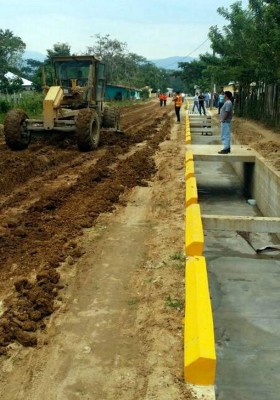 Canalizan aguas lluvias para evitar inundaciones en El Negrito, Yoro