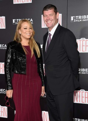 NEW YORK, NY - SEPTEMBER 21: Mariah Carey and James Packer attend 'The Intern' New York Premiere at Ziegfeld Theater on September 21, 2015 in New York City. (Photo by Jamie McCarthy/WireImage)