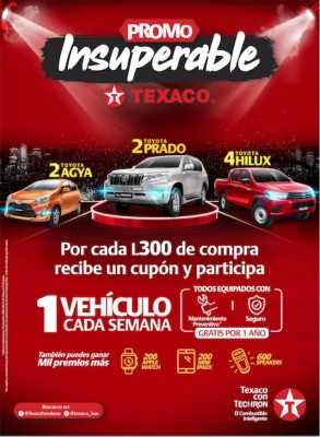 Texaco lanza la 'Promoción insuperable” ¡Más insuperable que nunca!  