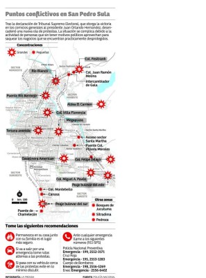 Alcalde de San Pedro Sula constata daños en señalización vial