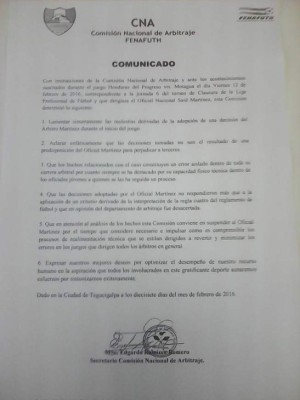 Comisión Nacional de Arbitraje suspende a Said Martínez