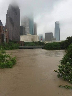 Las imágenes de los hondureños afectados por inundaciones en Houston