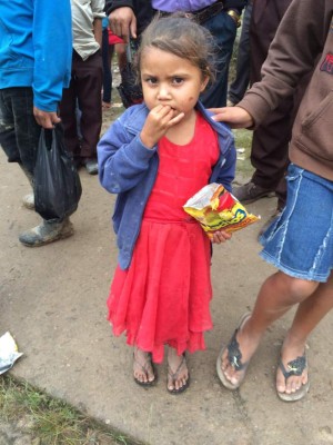 La menor Rosy Maribel Hernandez 7 años sobreviviente del desastre por las lluvias.