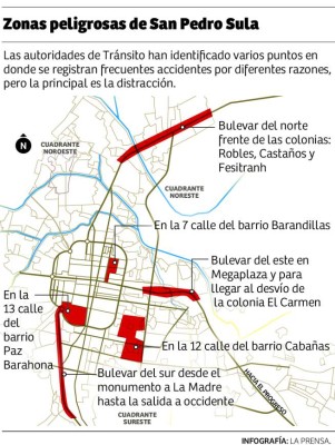 En el bulevar del este es donde hay más accidentes de tráfico