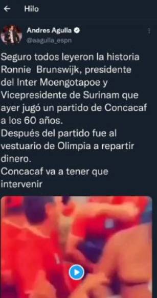 Andrés Agulla: El periodista argentino de ESPN dio su punto de vista y señaló que la Concacaf va a tener que intervenir.