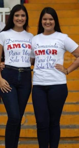 Eloísa Lorenzana (izquierda), fue novia del jugador Alejandro Reyes del Olimpia. La chica fue captada de esta manera en el estadio Nacional.