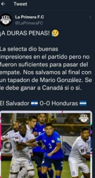 Medios salvadoreños lamentaron no haberle podido ganar a Honduras ya que estaban como local.