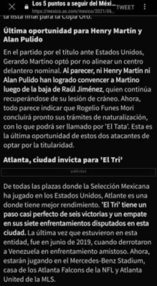 Los delanteros Henry Martin y Alan Pulido tienen la última oportunidad de lucirse con México.
