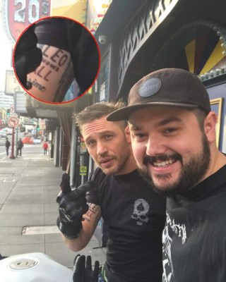 Leonardo DiCaprio tatuó a Tom Hardy