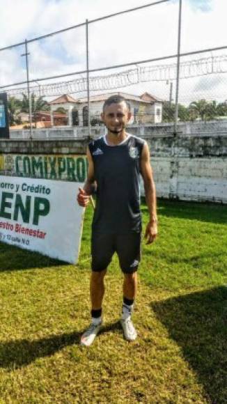 David Mendoza ya se presentó a entrenar con el Platense luego de que había sido apartado del Honduras Progreso. Foto Redes.