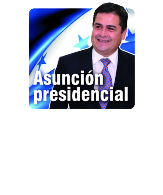 Juan Orlando se talla la banda presidencial