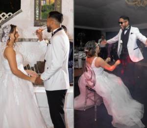 ¡Qué vivan los novios! El futbolista de la UPNFM se casó el pasado mes y este viernes compartió las fotografías de su boda.