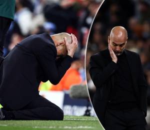 Pep Guardiola sufrió mucho con la eliminación del Manchester City ante el Real Madrid en la Champions League.