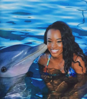 Un delfín recupera del mar el celular de una animadora de los Miami Heat