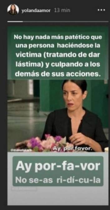 Claro que esto no hizo feliz a Yolanda, quien continuó burlándose de la actriz en redes. <br/>Andrade explicó poco después que arremetió contra su presunto ex amor porque consideró despectiva la forma en la que Verónica negó ser homosexual, sin embargo, una buena parte de los seguidores de la estrella son de la comunidad LGBTQ, ¿entonces Yolanda?