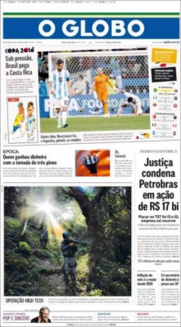 La prensa de Brasil también se pronunció sobre la paliza de Argentina ante Croacia.