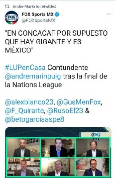 André Marin señaló que México sigue siendo el Gigante del área de Concacaf.