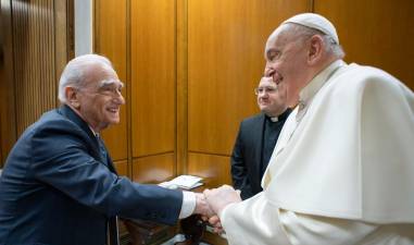 Martin Scorsese y el papa Francisco