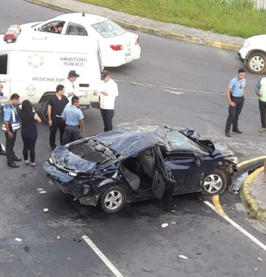 Un hombre muerto y dos heridos deja accidente en bulevar de San Pedro Sula