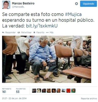 La foto viral del presidente Mujica que no es lo que parece