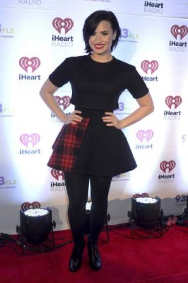 Demi Lovato pasa por su mejor momento. Su figura luce estilizada.