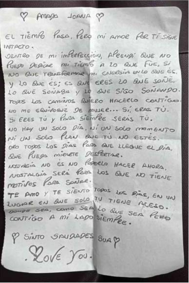Esta fue la carta que escribió Joana Sanz para Dani Alves en redes sociales.