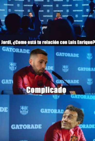 Luis Enrique y Jordi Alba mantienen diferencias por lo que el lateral del Barcelona no ha sido convocado a la selección de España.
