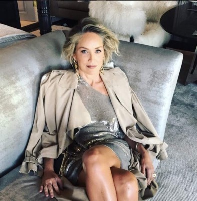 Sharon Stone, 59 años pero su belleza sigue impactando