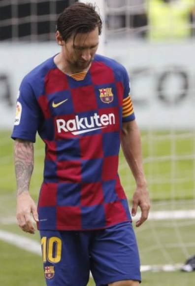 Lionel Messi estaba totalmente decepcionado tras el resultado del Barcelona en campo del Celta.<br/>