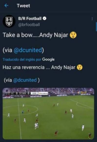 Andy Nájar se ha robado los elogios por su tremenda jugada individual.