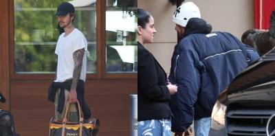 Estas fotografías comprueban que Justin Bieber fue visto en Las Vegas, Nevada, llegando a un hotel de lujo cercano al estadio donde se está disputando el Super Bowl 2024.