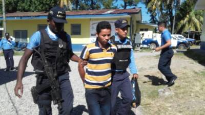 El joven fue detenido por agentes de la Policía Nacional de Honduras.
