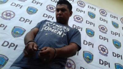 La Dirección Policial de Investigaciones (DPI) detuvo a Marcos de Jesús Raudales Osorto (28).