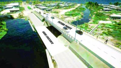 Así se prevé quedará el puente que se construirá en la carretera a Jucutuma, reemplazando el vado existente.