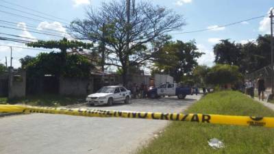 Escena del crimen ocurrida entre la colonia Júpiter y la Villeda Morales.