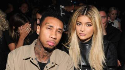 Tyga con su ex pareja Kylie Jenner