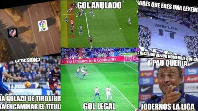 Barcelona, Real Madrid y Atlético de Madrid jugaron este domingo sus partidos de la penúltima jornada de la Liga española y estos son los mejores memes que han salido en las redes sociales.